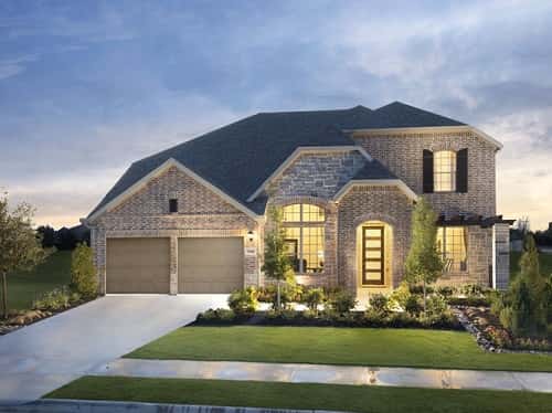 Rending of two story home.