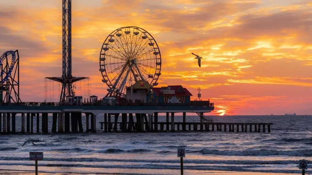 Atardecer en Galveston