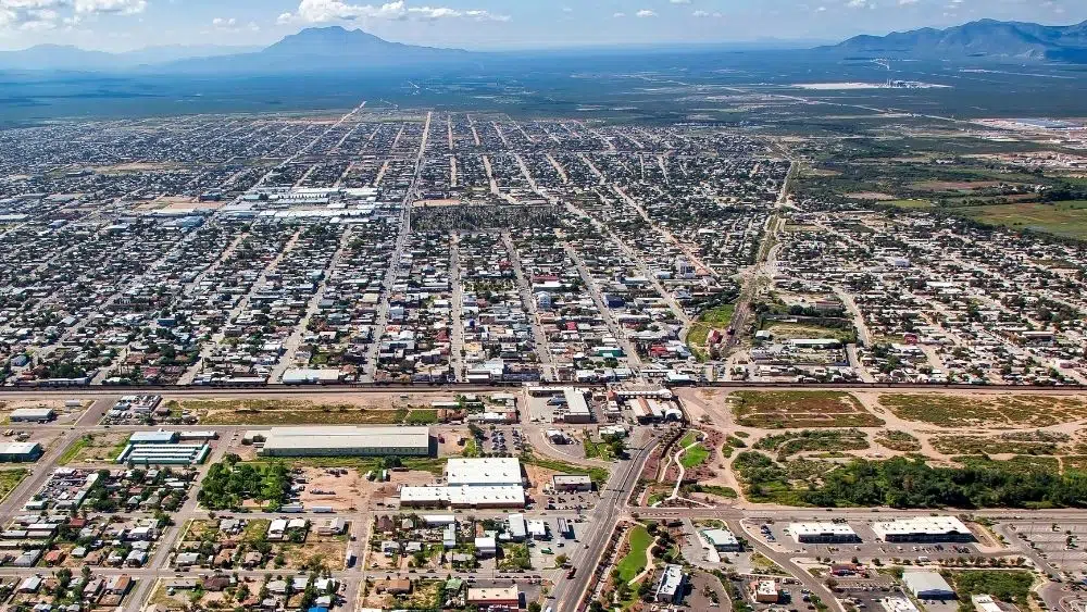 vista aérea de douglas arizona