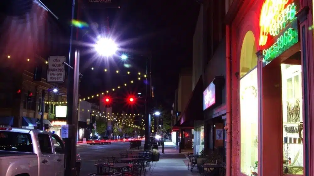 Distrito comercial en Belleville, Illinois